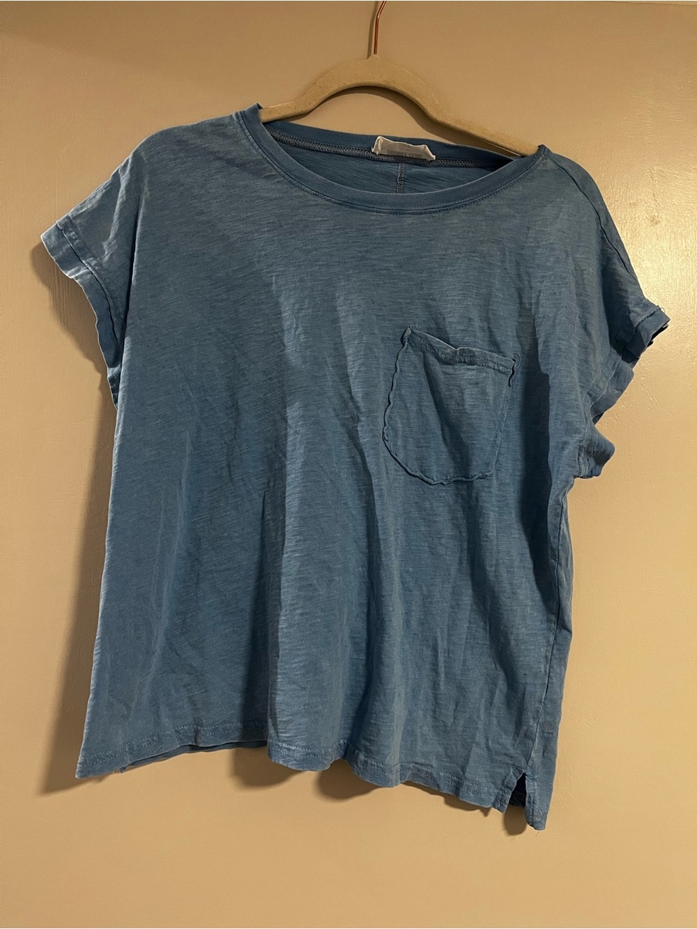 Double Zero Blue Short Sleeve Pocket Tee